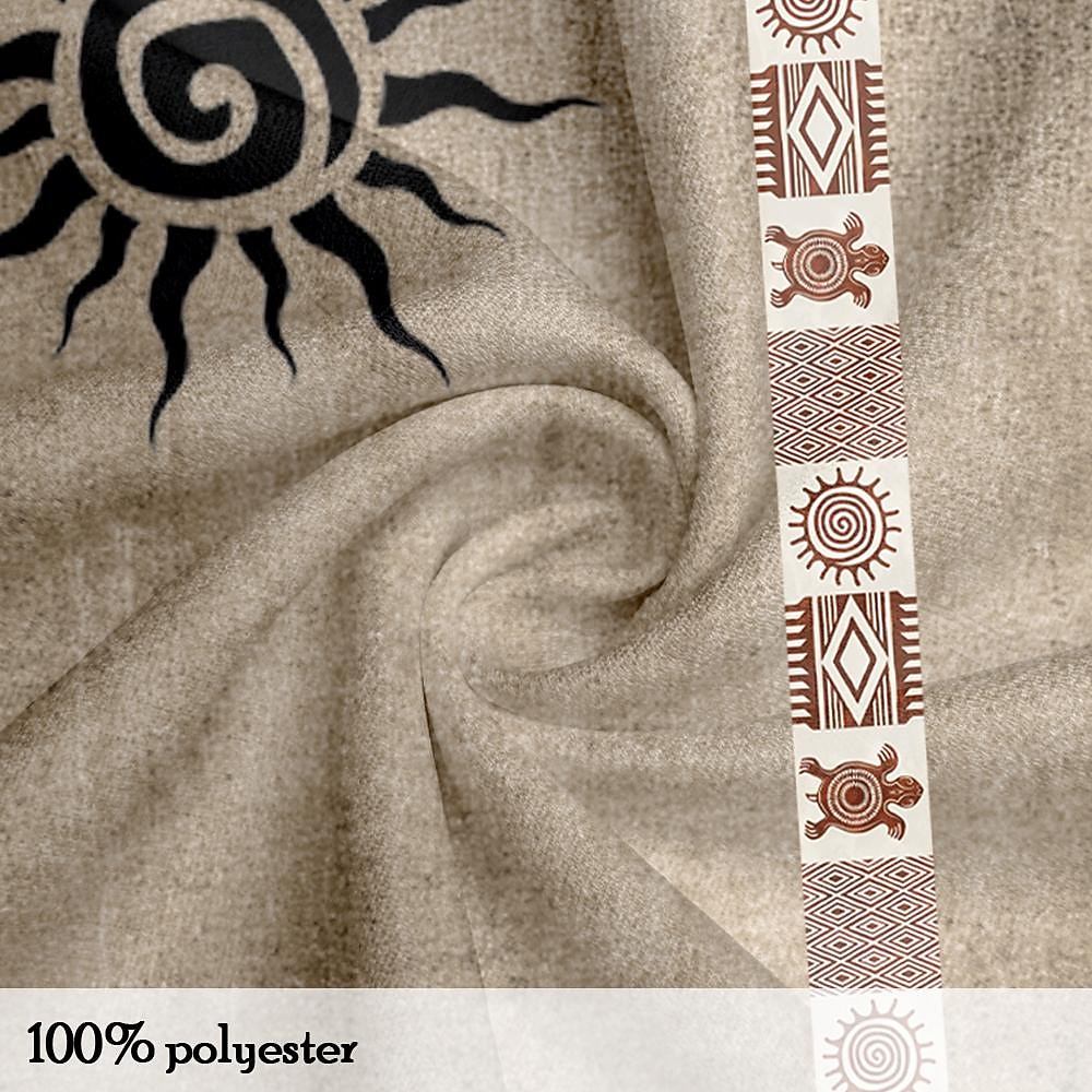 Voor heren Etnisch Overhemd Overhemd met knopen Korte mouw Casual Tribal Vakantie Dagelijks Zomer Lente opa kraag Band Kraag Knop Afdrukken Groen Khaki Abrikoos Beige 2026 - $23.99 –P3