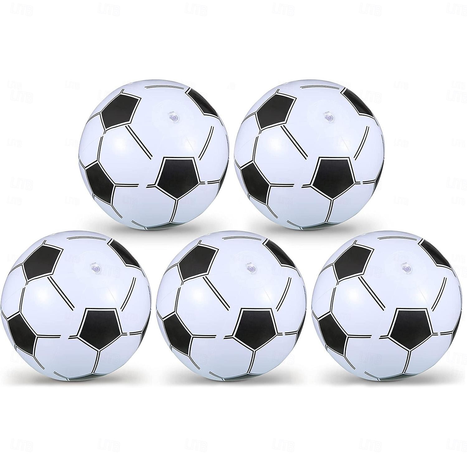 5 deler oppblåsbar badeball 15 tommers badeballer for barn gutter jenter voksne sommer strand svømmebasseng fest favor (fotballstil) 2025 - $16.99 –P1
