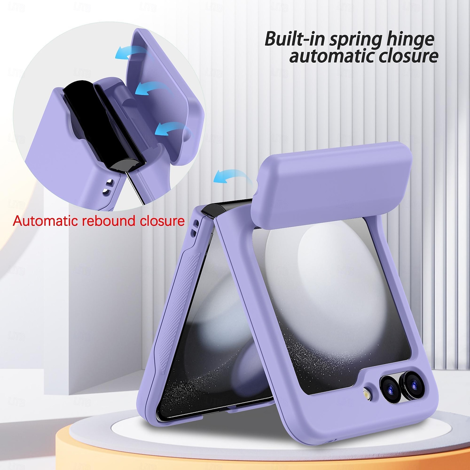 Phone Case For Samsung Galaxy Z Flip 5 Z Flip 4 Z Flip 3 Back Cover Card Slot Shockproof Retro PC 2025 - $17.99 –P5