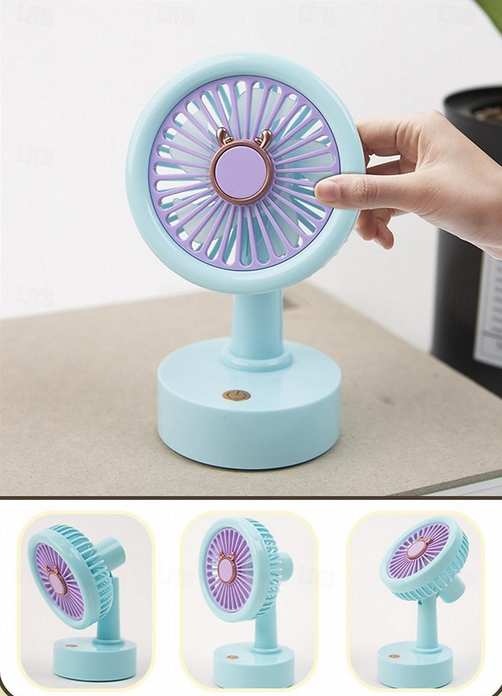 Mini Desktop Fan - Portable, Convenient Three-Speed Cooling Fan, Powerful Rechargeable Fan for Students, Home, Office, and Outdoor Use 2025 - $12.49 –P6