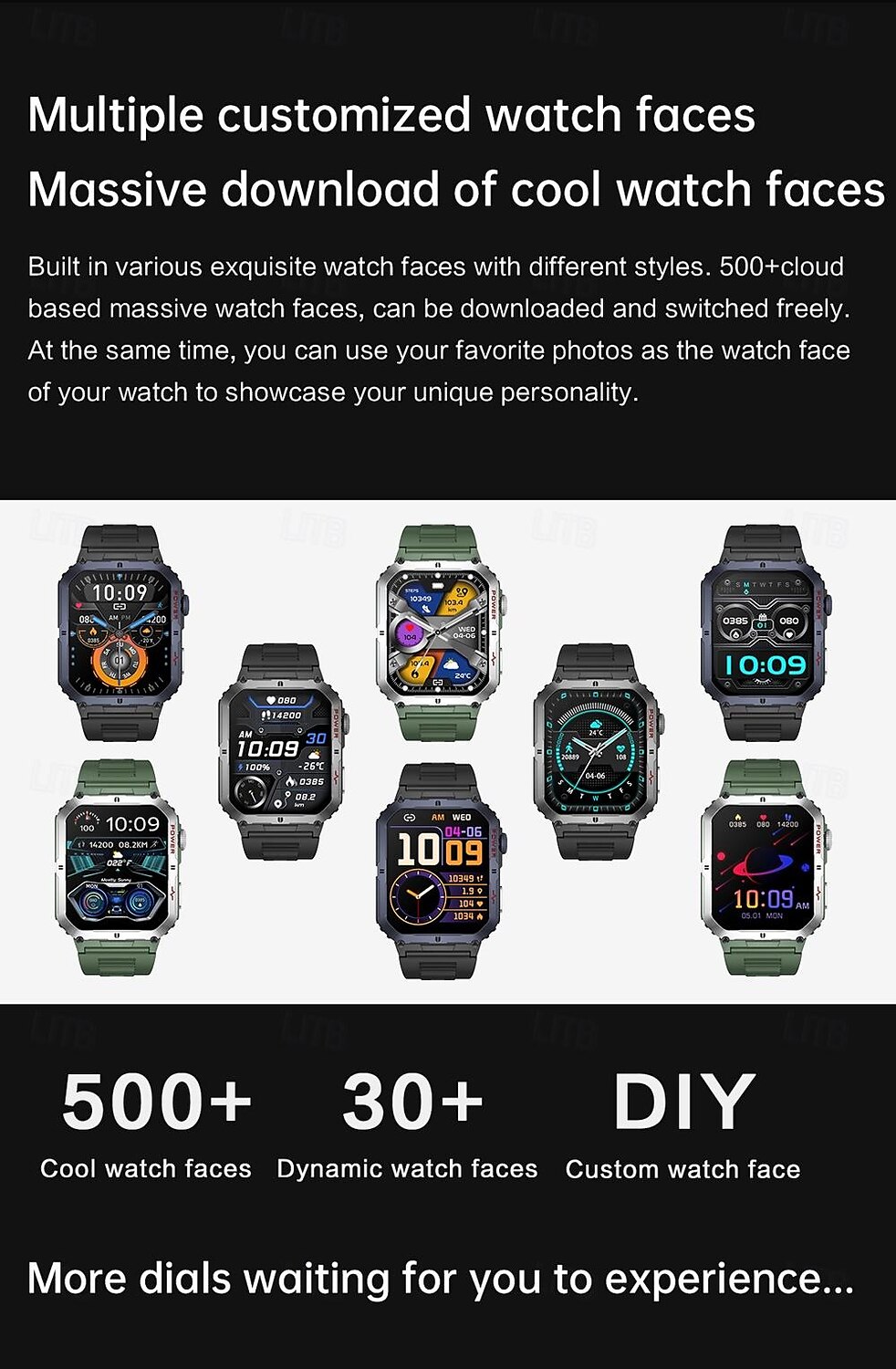 696 LW10 Smart Watch 2.6 inch Smart Band Fitness Bracelet Bluetooth ECG+PPG Pedometer Call Reminder Compatible with Android iOS Men Hands-Free Calls Message Reminder IP 67 42mm Watch Case 2025 - $71.99 –P5