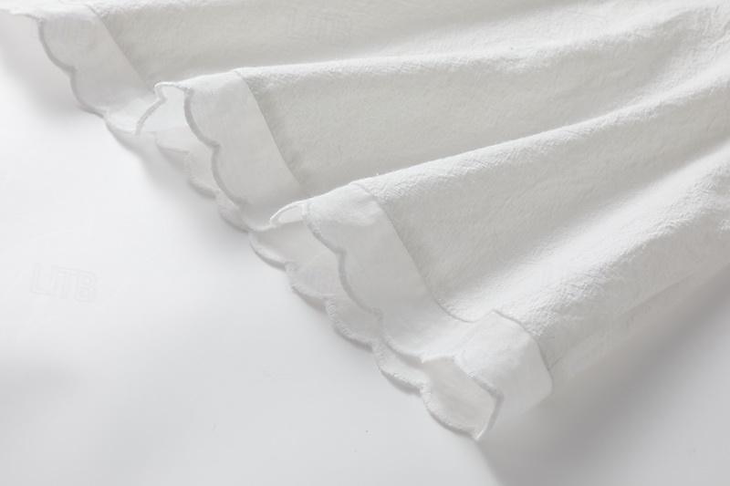Per donna Mini Abito Abito Bianco Abito da laurea Abito in cotone e lino Vestito Estivo Casual Vacanza Quotidiano Data Vestibilità regolare Senza Maniche Girocollo Nero Bianco Rosa Blu Estate del 2025 a $14.99 –P5