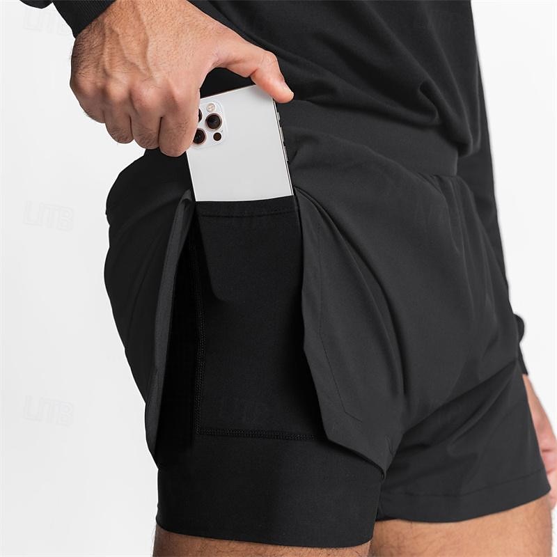 Bărbați Σορτς για τρέξιμο Pantaloni Sport de Sală Pantaloni scurți Buzunar Curea elastică Pantaloni scurți În aer liber Sporturi & Exterior De Atletism Uscare rapidă Ușor Απαλό Maraton Alergat A face 2025 - $18.99 –P5