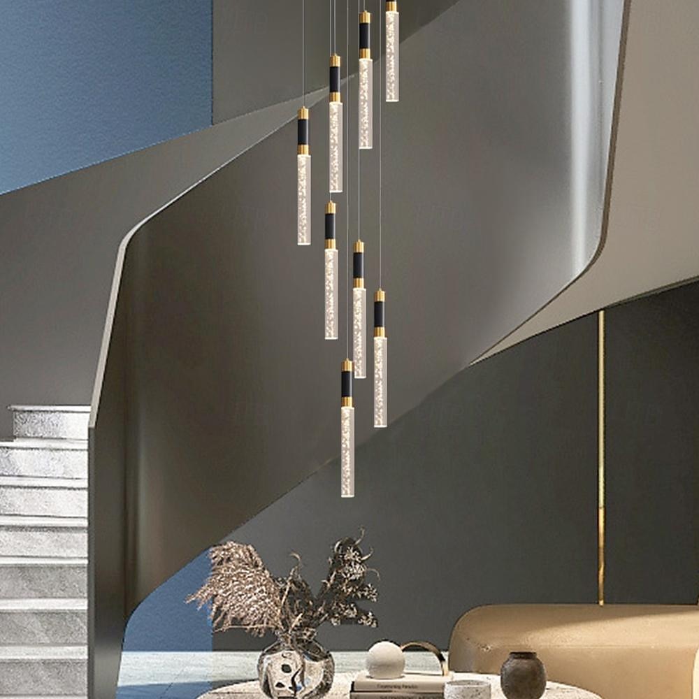 lampada a sospensione a led dimmerabile 35/84/50cm 3//5/8/10/12/15/18-luce lampadari di cristallo ingresso incasso plafoniera design cluster soggiorno bancone bar 85-265v dimmerabile solo con del 2025 a $168.99 –P14