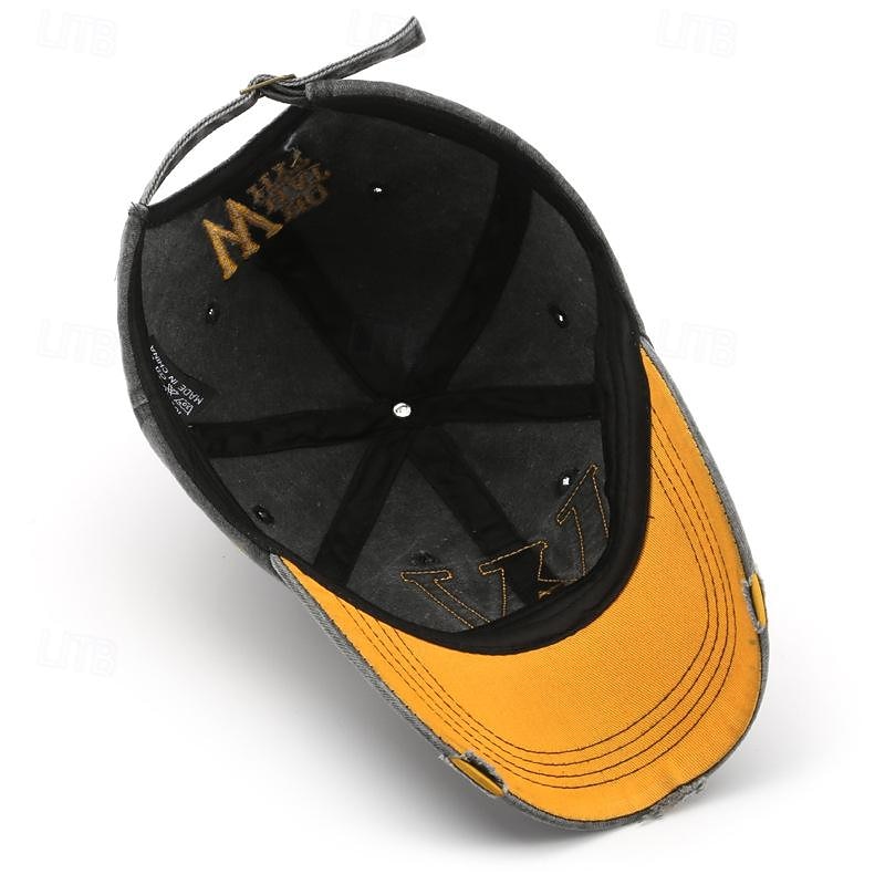 Bărbați Șapcă de baseball Palarie de soare Căciulă de camioner Negru Kaki 100% bumbac Brodat Modă Casual Stradă Zilnic Peteci Scrisă Ajustabile Cremă Cu Protecție Solară Respirabil 2025 - $7.99 –P4