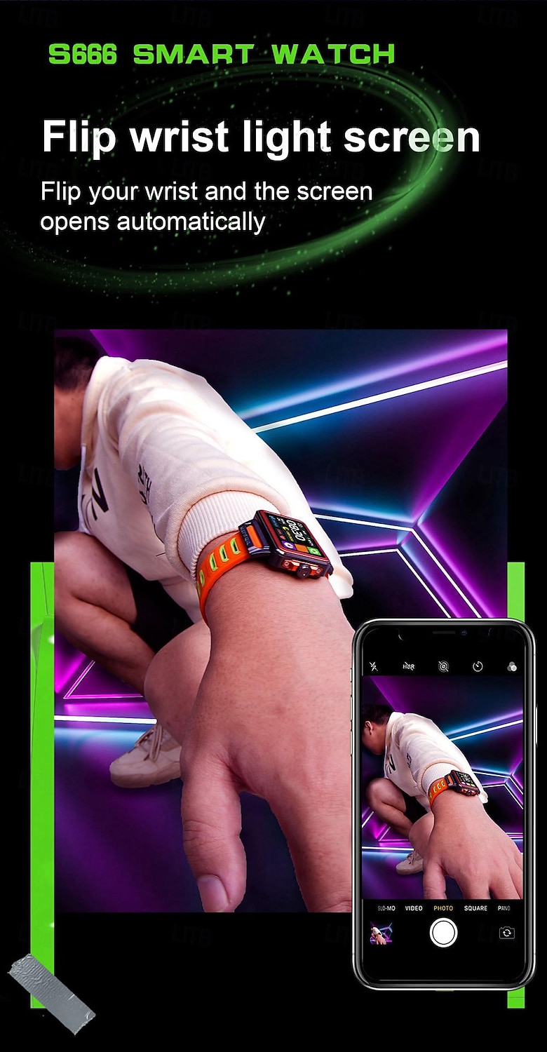 696 S666 Ceas inteligent 1.57 inch Uita-te inteligent Bluetooth Pedometru Reamintire Apel Sleeptracker Compatibil cu Android iOS Dame Bărbați Telefon Hands-Free Reamintire Mesaj IP 67 Carcasa 2025 - $54.99 –P8