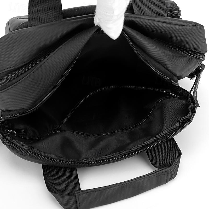 Men's Crossbody Bag Messenger Bag Oxford Cloth Daily Holiday Zipper Large Capacity Multi Carry Solid Color Black Blue Green 2025 - $29.99 –P1
