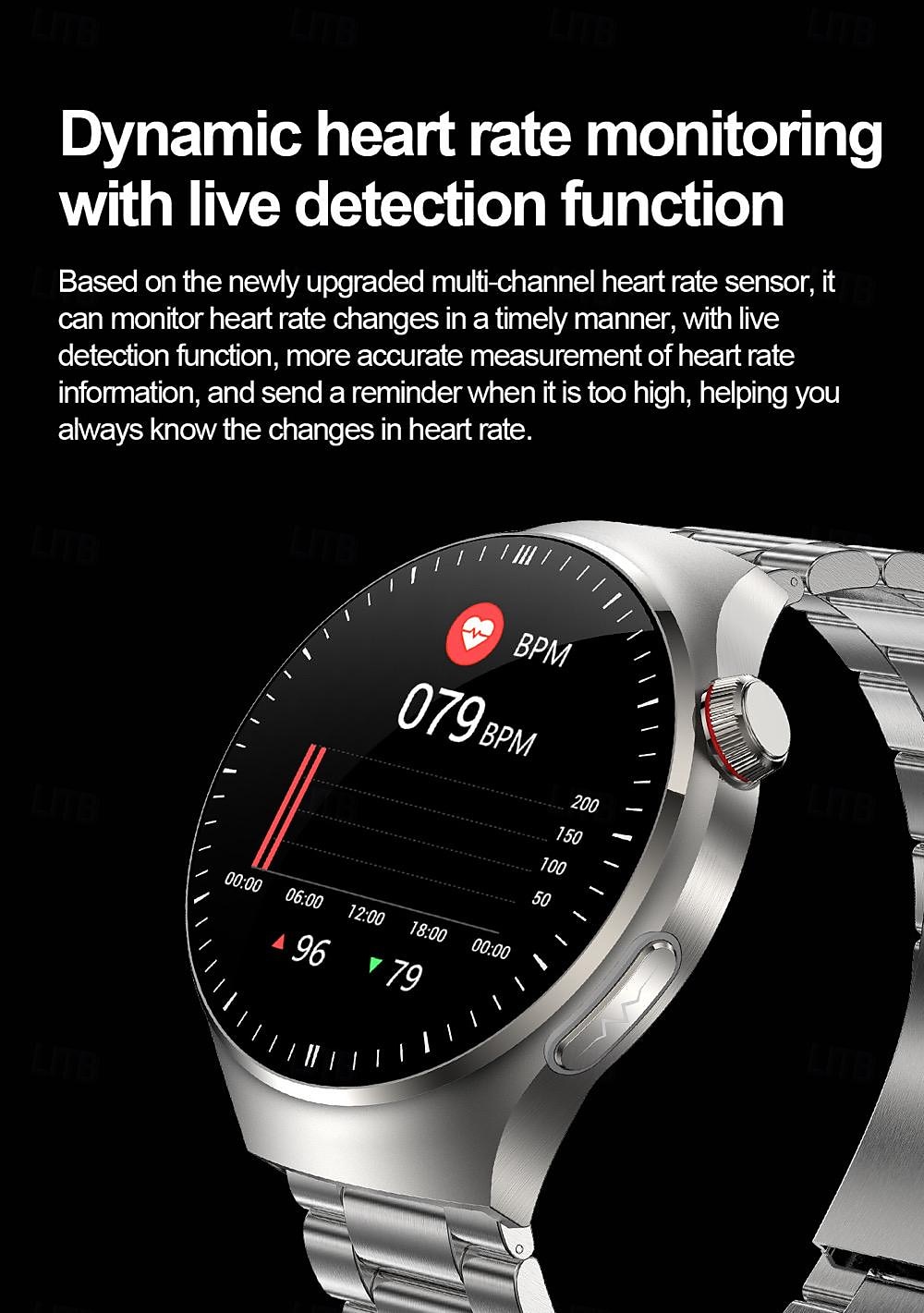 2025年 696 TK26 スマートウォッチ 1.43 インチ スマート·ウォッチ ブルートゥース ECG + PPG 歩数計 着信通知 と互換性があります Android iOS 女性 男性 ハンドフリーコール メッセージ受信通知 IP 67 52mmウォッチケース コレクション – $78.99 –P13