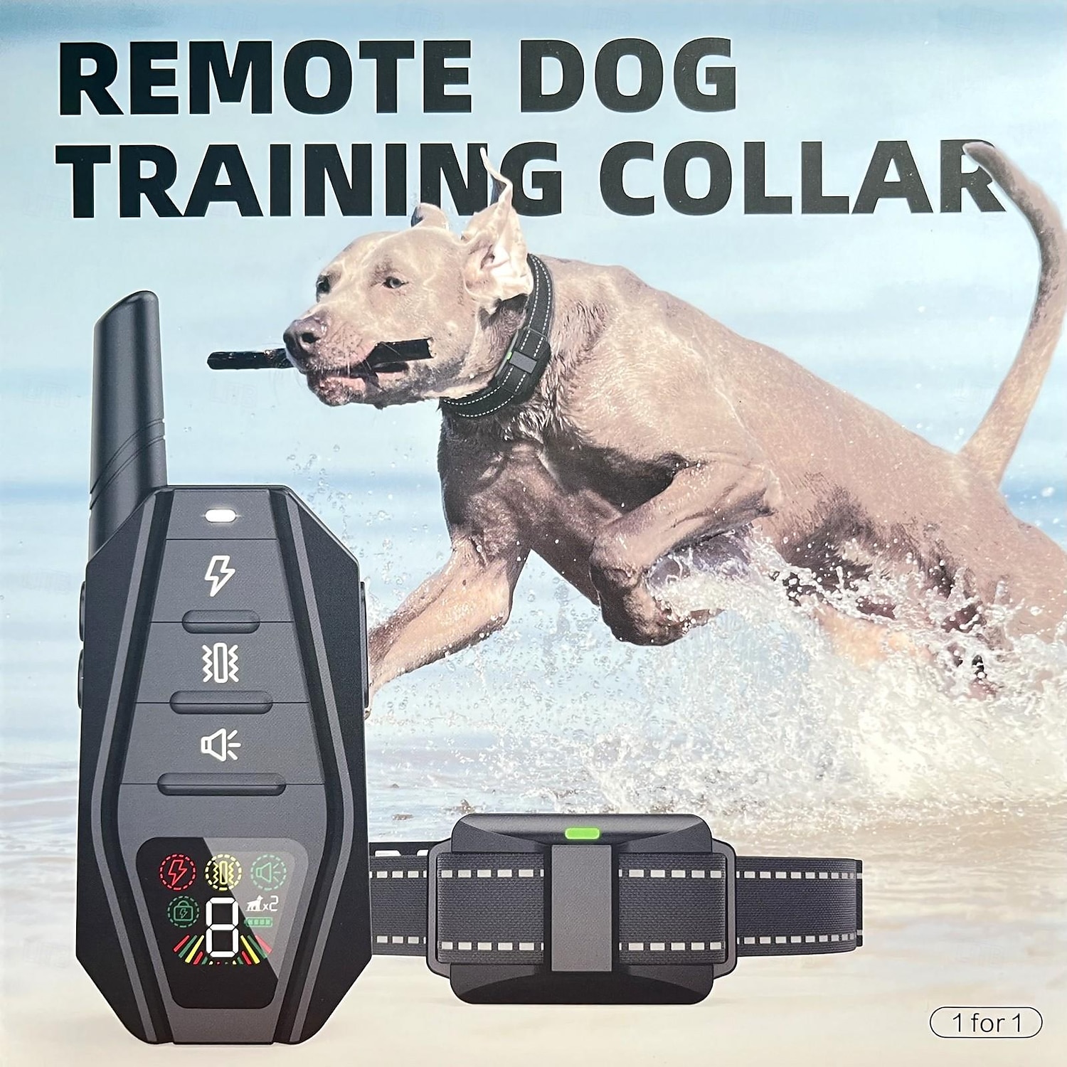 3300Ft Dog Training Collar LCD Battery Display with Remote Rechargeable Waterproof E Collar with Beep Vibration Shock High Quality 2025 - $51.99 –P2