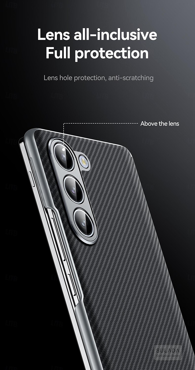 Phone Case For Samsung Galaxy Z Fold 5 Z Fold 4 Back Cover Magnetic Adsorption Support Wireless Charging Shockproof Retro PC 2025 - $28.99 –P8