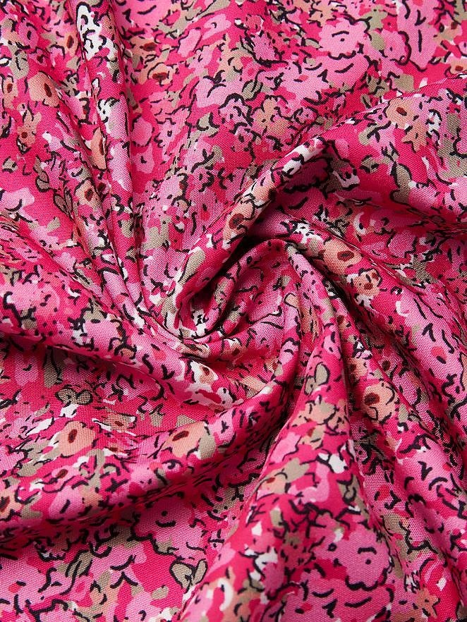 Kvinnors Mini Klänning Semi Formell Klänning Petite Klänning Sundress A Linje Klänning Bohemia Stilren Boho Volang Ärmar Semester Fest Gata Normal Passform Ditsy Blommig 3/4 Längd Ärmar V Urdåg Rosa 2025 - $46.99 –P3