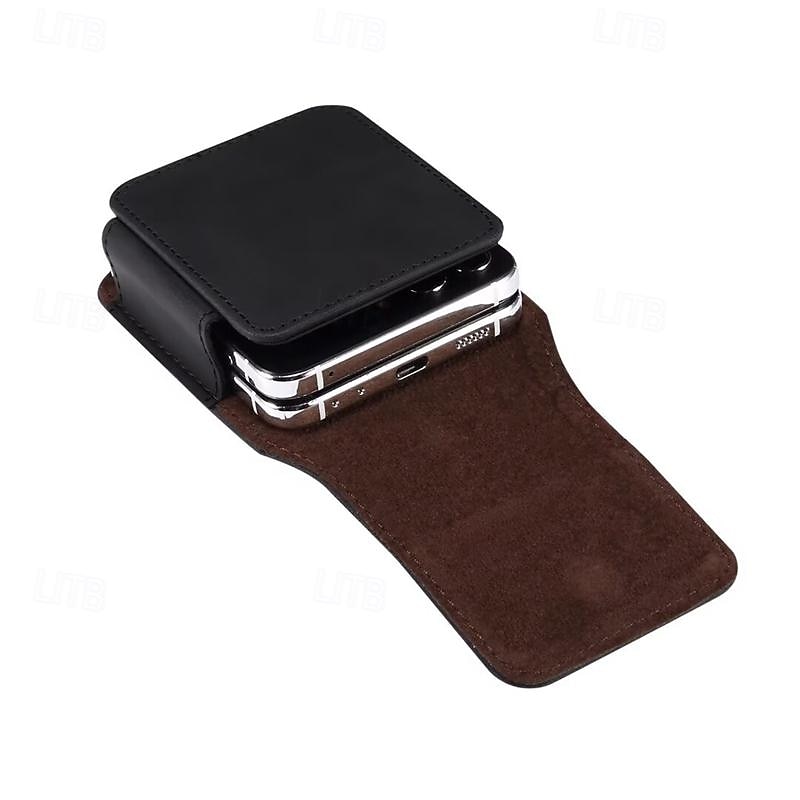 2025年 メンズ Samsung Z Flip 6/5/4/3/2/1 ユニバーサル フォンケース レザーケース ベルト ウエストバッグ プロップ PU レザーバッグ フォンウォレット ヴィンテージベルト フォン保護ケース  コレクション – $16.99 –P5