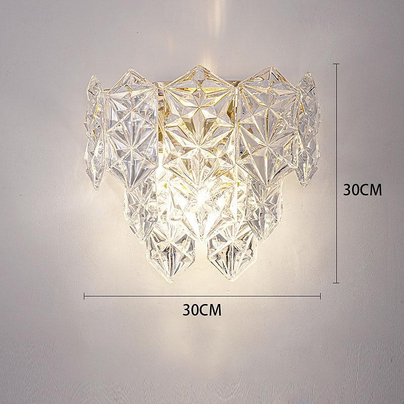 appliques murales d'intérieur à LED source de lumière 3 couleurs 30 cm 2 lumières Vienne spectre complet magnificence applique murale moderne métal verre e14 pour chambre salle de bain vanité salon de 2025 ? $141.99 –P1