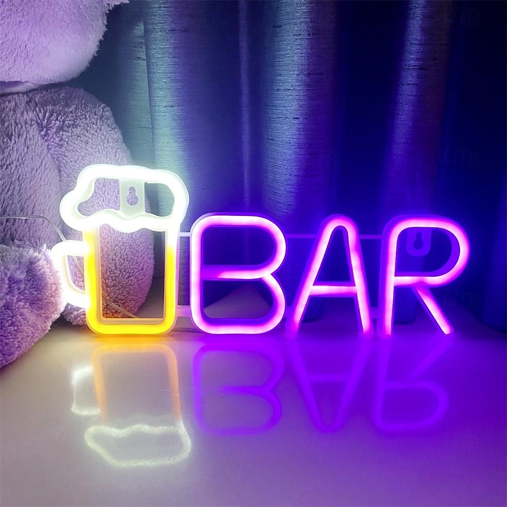 Светодиодная неоновая лента для бара Октоберфест, теплая белая бело-фиолетовая вывеска осветит ваше лето с помощью этой предварительно освещенной светодиодной вывески для бара, идеально подходящей для наружного и настенного декора. 2026 - $33.99 –P12