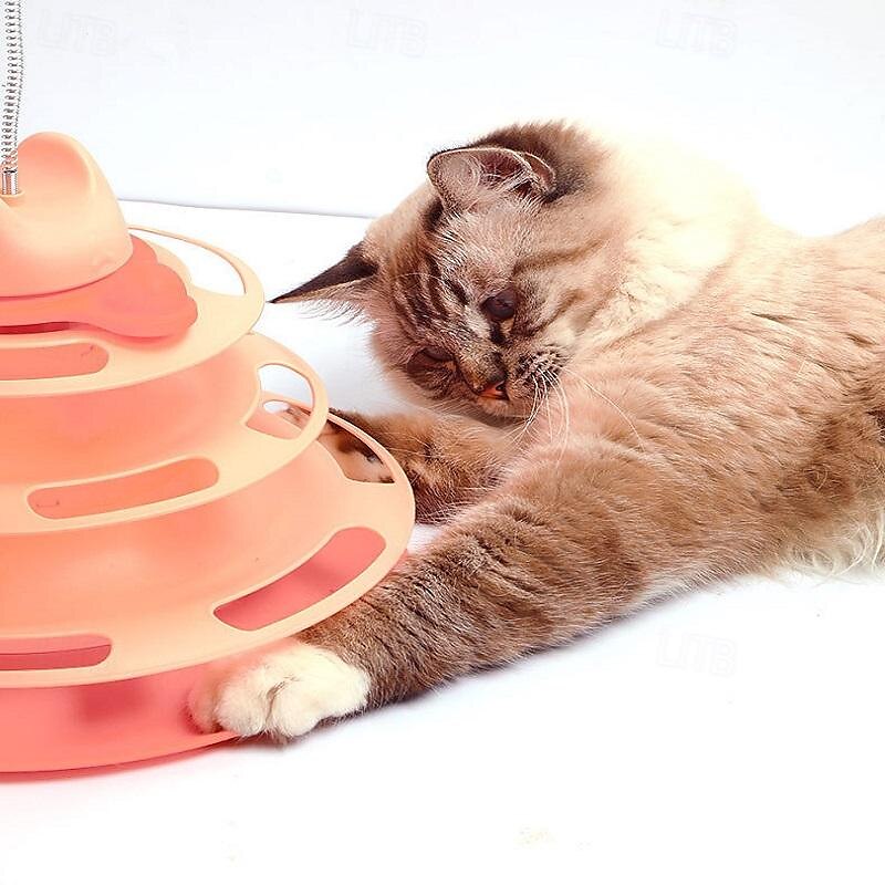 Balle Jouet à Plumes Jouet interactif Les tunnels Jouet de grincement avec Durable Automatique Exercice pour animaux de compagnie Relâcher la pression Dressage d'animaux pour Chat Intérieur Jeu de 2025 ? $15.49 –P10