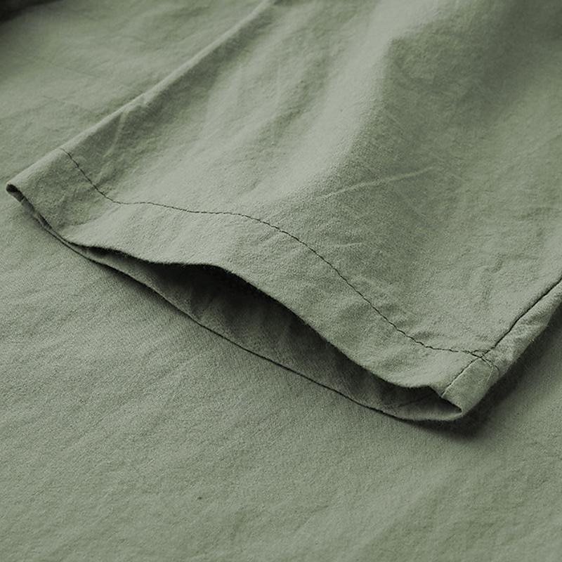 Per uomo Pigiami Accappatoio Liscio Di tendenza Moda Classico Interni Giornaliero Da letto Cotone Comfort Morbido A V Manica lunga Cintura inclusa Estate Primavera Verde del 2025 a $22.99 –P7