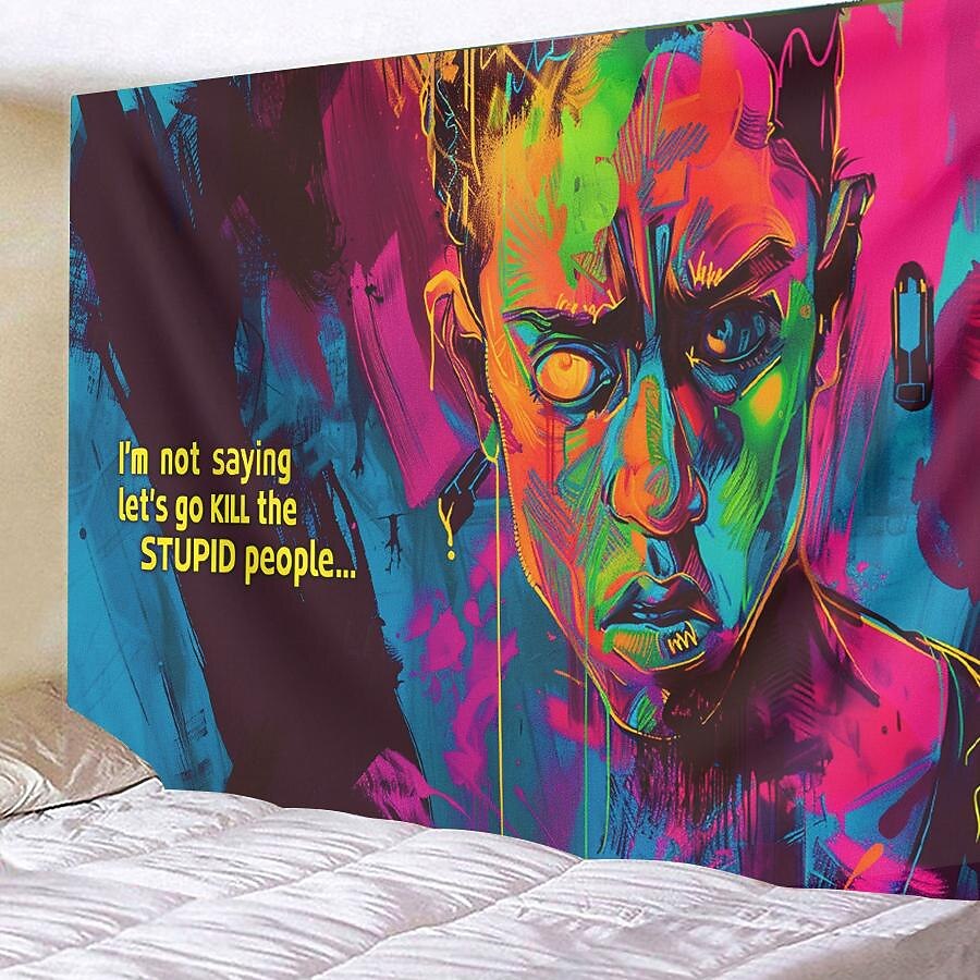 utcai graffiti trippy függő kárpit fal művészet nagy kárpit falfestmény dekoráció fénykép háttér takaró függöny otthon hálószoba nappali dekoráció 2025 - $16.99 –P10