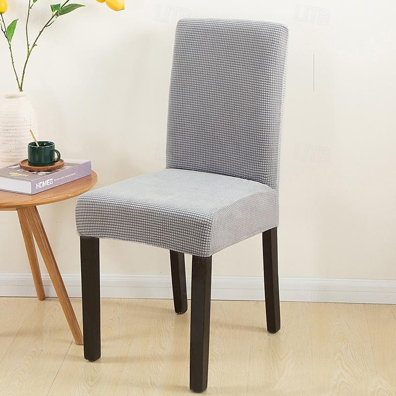capa de cadeira de jantar resistente à água tecido de lã polar para capa de cadeira de sala de jantar capas elásticas capas de assento de cadeira de 2025 por $20.99 –P10