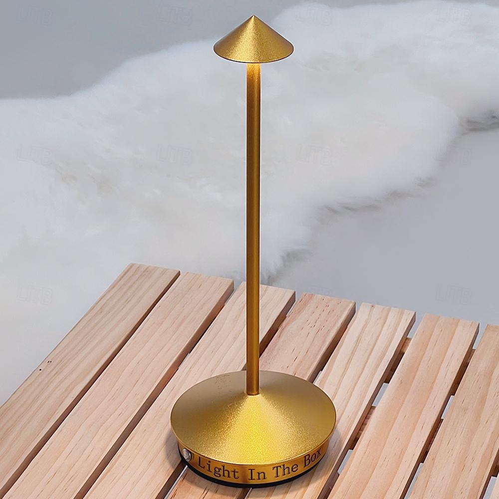 Light In The Box Modern Rechargeable Table Lamp Creative Dining Touch Led Night Lamp For Hotel Bar Coffee Decor Desk Lamp Dimmer Home Lighting 2025 - $55.99 –P3