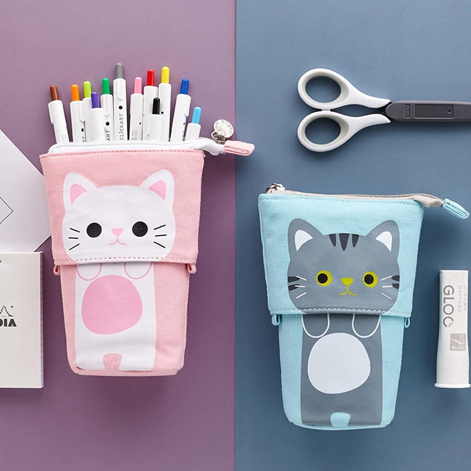 stehendes Federmäppchen zurück zur Schule süßer Teleskop-Stiftehalter stehendes Federmäppchen Organizer Pop-up-Federmäppchen Kosmetiktasche tragbares Kawaii-Schreibwaren 2025 - $15.49 –P5