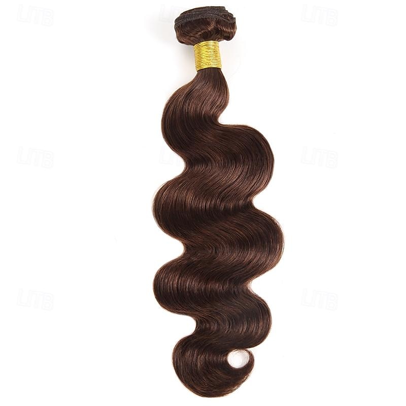 2 # body wave menselijk haar bundels braziliaanse bruin haar weven bundels bruin haarverlenging remy chocolade bot menselijk haar 3 stks 2025 - $149.99 –P6