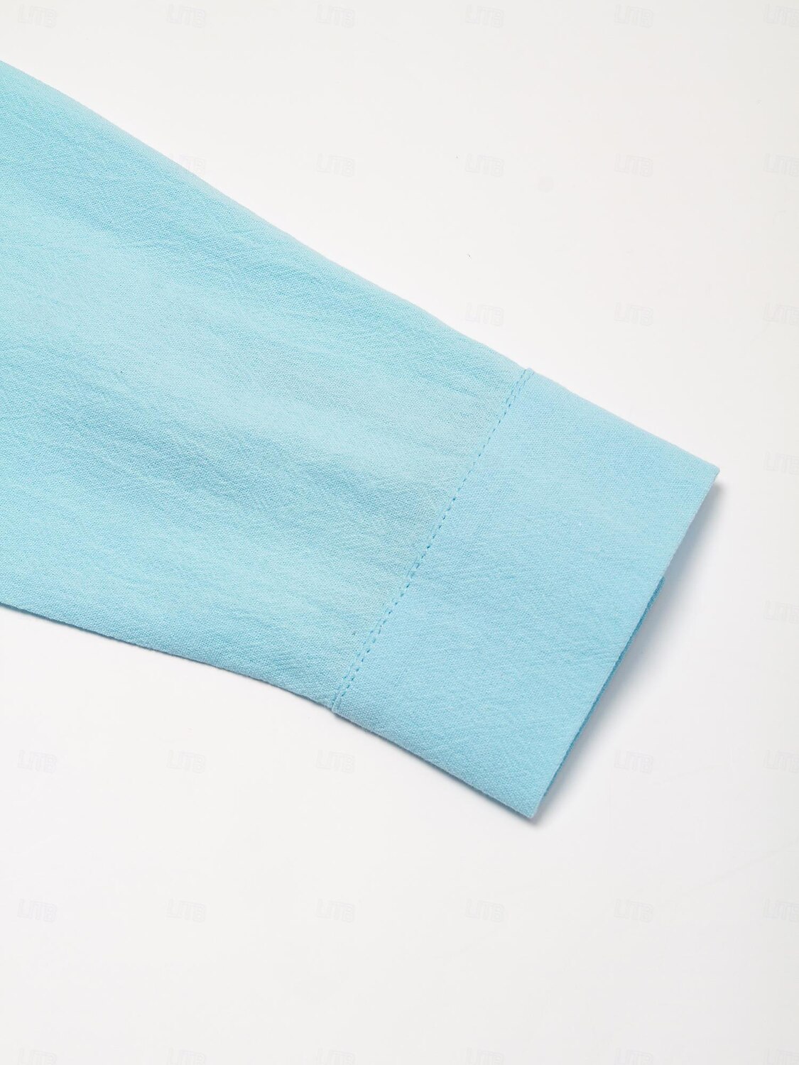 Voor heren Overhemd linnen overhemd Zomer overhemd Strand Kleding Overhemd met knopen Effen Casual Dagelijks blauw Lange mouw Revers Lente & Herfst Kleding 2025 - $8.39 –P5