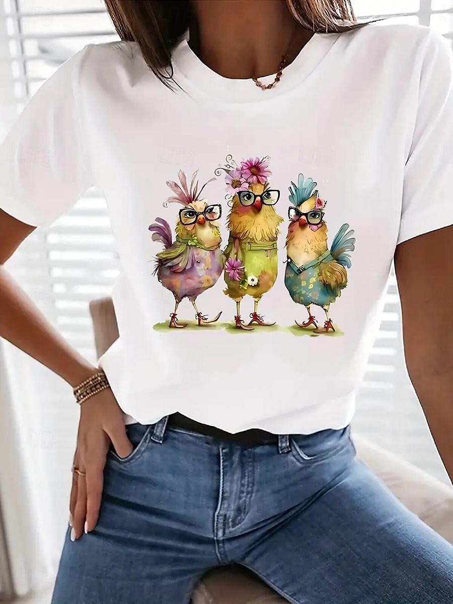 T-shirt femme 100% coton quotidien décontracté manches courtes blanc été de 2025 ? $27.99 –P1