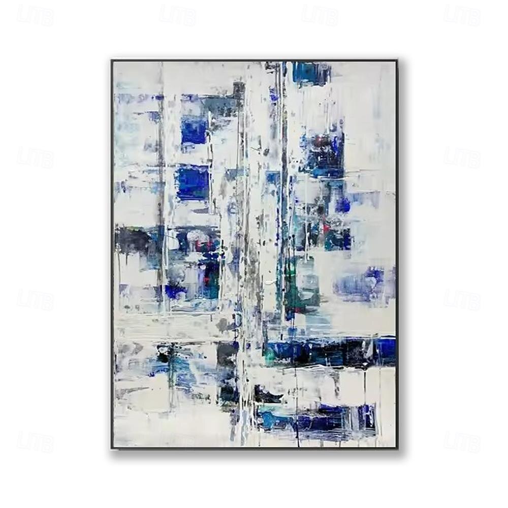 met de hand gemaakt olieverfschilderij canvas muurkunstdecoratie modern abstract voor huisdecor gerold frameloos ongerekt schilderij 2025 - $41.99 -P1