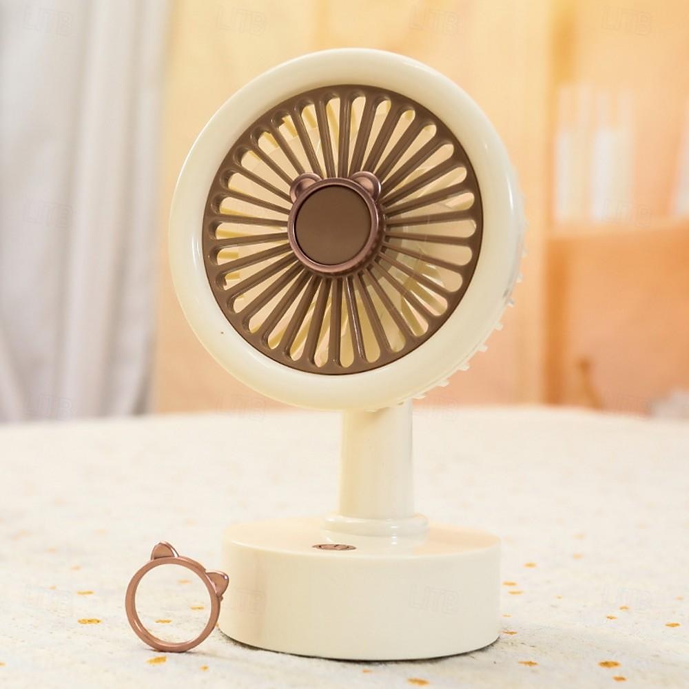 Mini Desktop Fan - Portable, Convenient Three-Speed Cooling Fan, Powerful Rechargeable Fan for Students, Home, Office, and Outdoor Use 2025 - $12.49 –P1