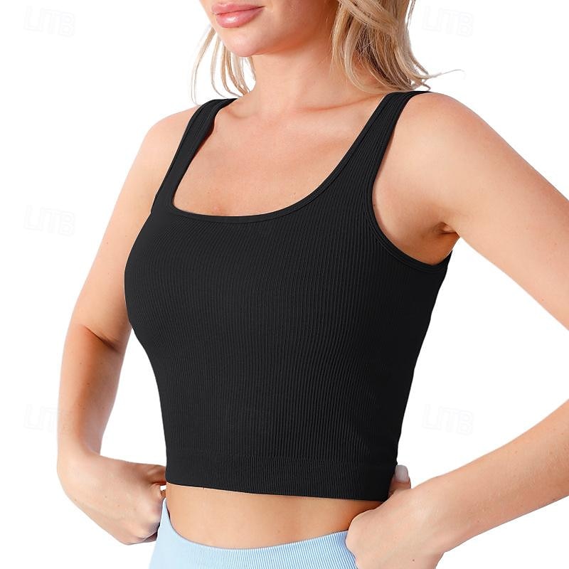 Per donna Canotta Scollo Tondo Leggero Confortevole Traspirante Sportivo Senza Maniche Sostegno leggero Gli sport Tinta unica Canotta Per Allenamento in Palestra Corsa Fitness Taglia piccola del 2025 a $17.99 –P3