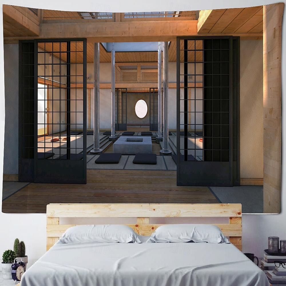 2026年 ヴィンテージ 城内 吊り下げタペストリー 壁アート 大型タペストリー 壁画 装飾 写真 背景 ブランケット カーテン 自宅 寝室 リビングルーム 装飾  コレクション – $20.99 –P4