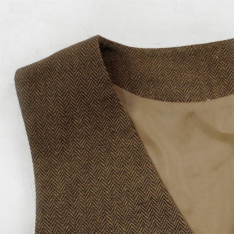 Retrò Vintage Anni Ruggenti Anni 1920 Abiti Gilet Gentiluomo Gangster Costume Per uomo Halloween Carnevale Capodanno Carnevale Festa / Sera Mascherata Adulti Cravatta Gilet Cappello Tutte le stagioni del 2025 a $47.99 –P7