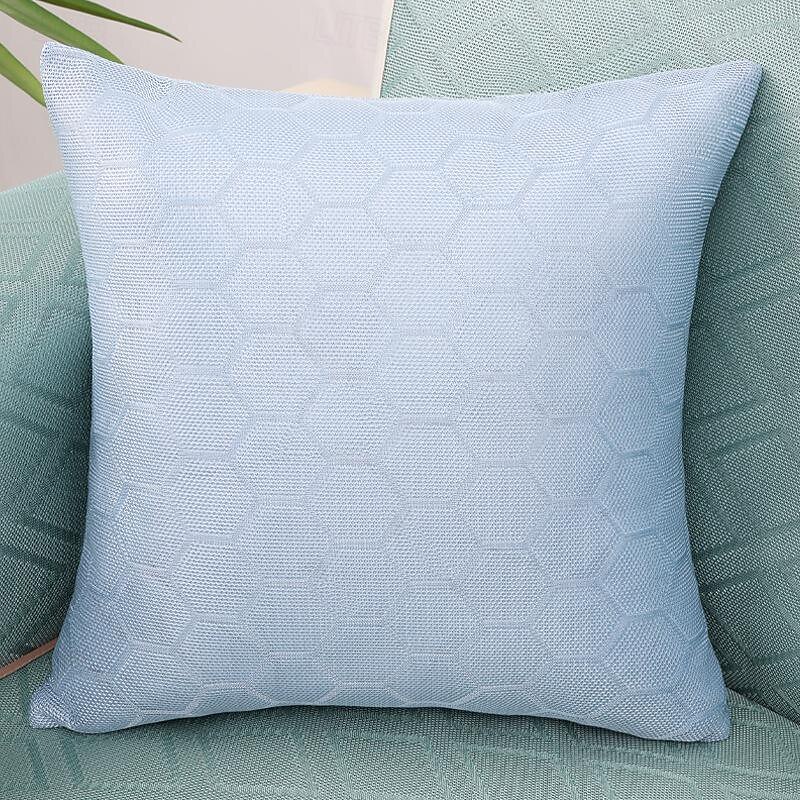 The New Double-Sided Ice Silk Pillow Geometric Hexagonal Summer Ice Back Pillow Sofa Living Room 2025 - $18.99 –P10
