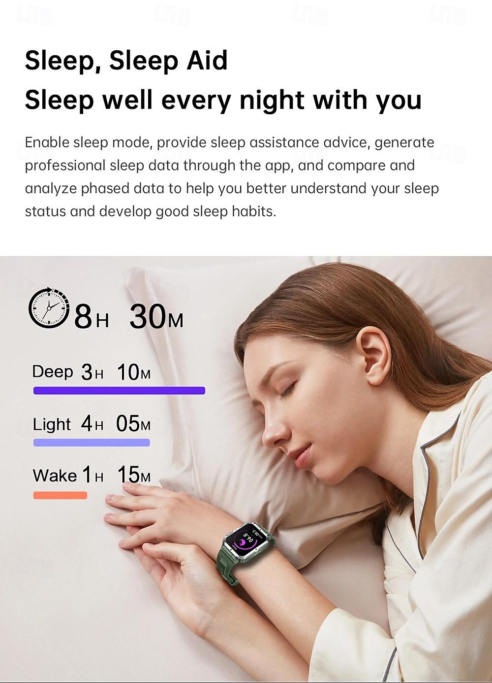 696 LW10 Smart Watch 2.6 inch Smart Band Fitness Bracelet Bluetooth ECG+PPG Pedometer Call Reminder Compatible with Android iOS Men Hands-Free Calls Message Reminder IP 67 42mm Watch Case 2025 - $71.99 –P17