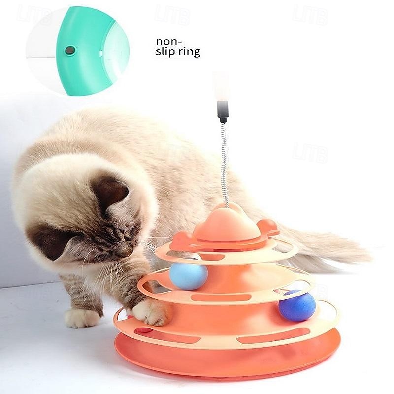 Balle Jouet à Plumes Jouet interactif Les tunnels Jouet de grincement avec Durable Automatique Exercice pour animaux de compagnie Relâcher la pression Dressage d'animaux pour Chat Intérieur Jeu de 2025 ? $15.49 –P6