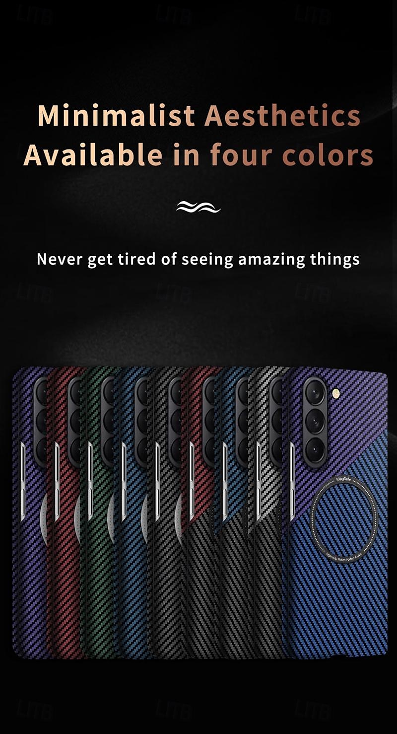 Phone Case For Samsung Galaxy Z Fold 6 Z Fold 5 Z Fold 4 Z Fold 3 Z Fold 2 Back Cover Support Wireless Charging Shockproof PC 2025 - $26.99 –P9