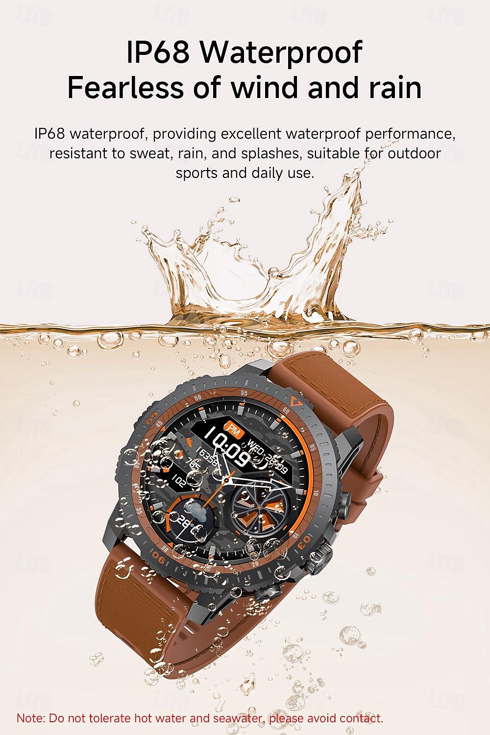 696 LC313 Εξυπνο ρολόι 1.43 inch Έξυπνο ρολόι Bluetooth ΗΚΓ + PPG Βηματόμετρο Υπενθύμιση Κλήσης Συμβατό με Android iOS Γυναικεία Άντρες Κλήσεις Hands-Free Υπενθύμιση Μηνύματος IP 67 Θήκη ρολογιού 46mm 2025 - $62.99 –P12