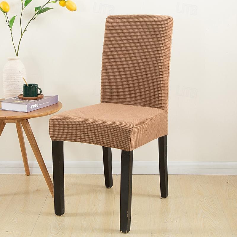 capa de cadeira de jantar resistente à água tecido de lã polar para capa de cadeira de sala de jantar capas elásticas capas de assento de cadeira de 2025 por $20.99 –P15
