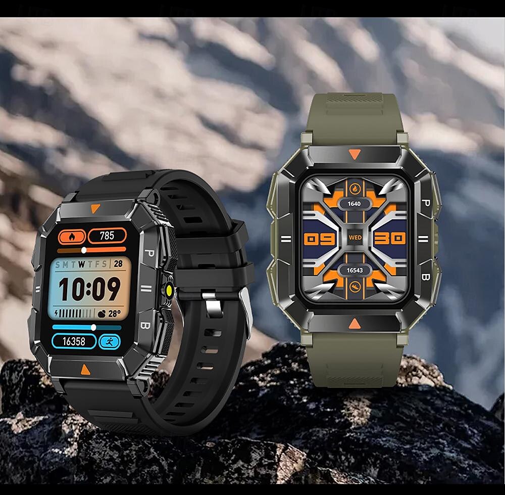 imosi yk03 smart watch 1.83 pollici smartwatch fitness running watch bluetooth contapassi promemoria chiamate tracker del sonno compatibile con torcia a led smartwatch uomo del 2025 a $36.99 –P1