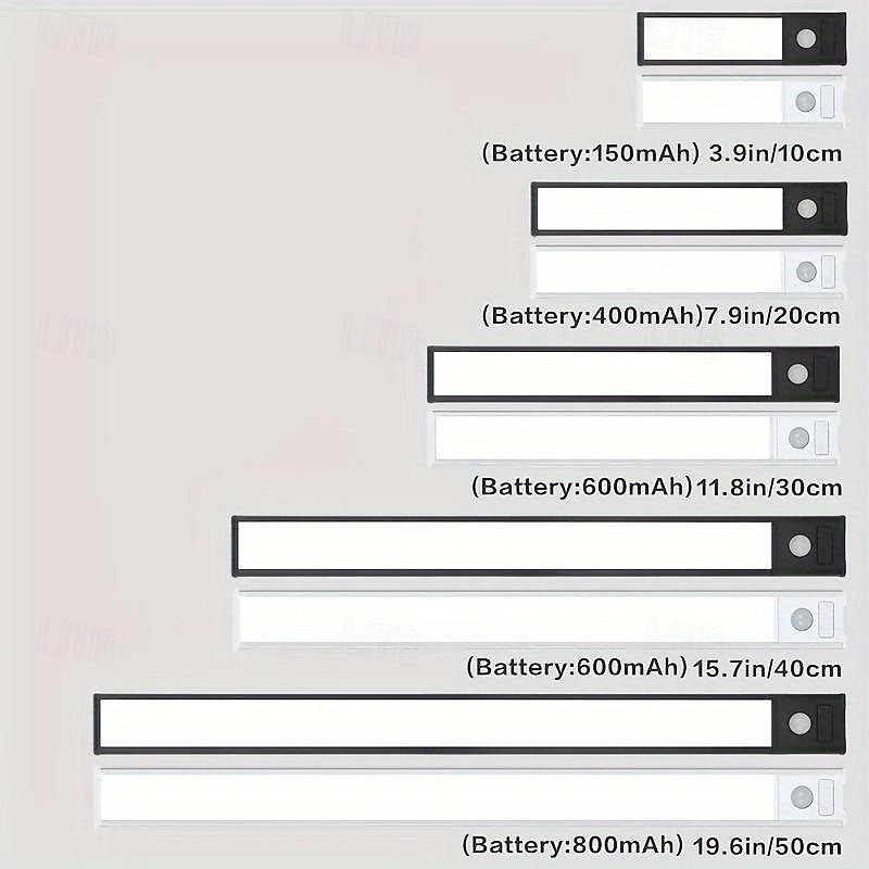 2 stuks led bewegingssensorlicht, usb oplaadbaar onder kastverlichting draadloos, magnetisch voor keuken, kast en trap - instelbare kleurtemperatuur en helderheid 2025 - $21.99 –P3