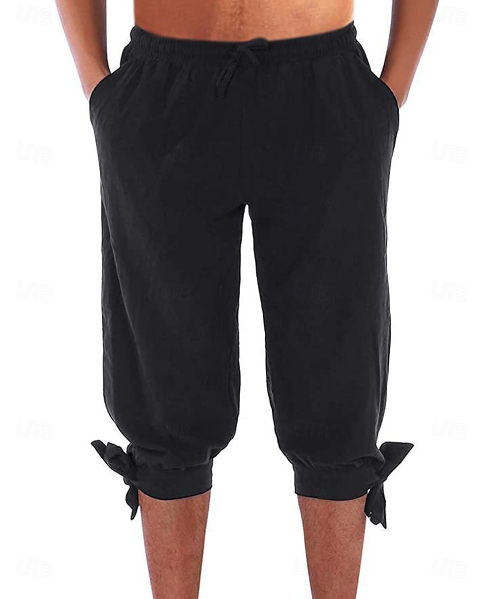 Retro Vintage Medieval 17th Century Masquerade Pirate Pants Viking Solid Color Fancy Dress Men's Pirate Fantasy Masquerade Party / Evening Adults' Pants 2026 - $21.99 –P14