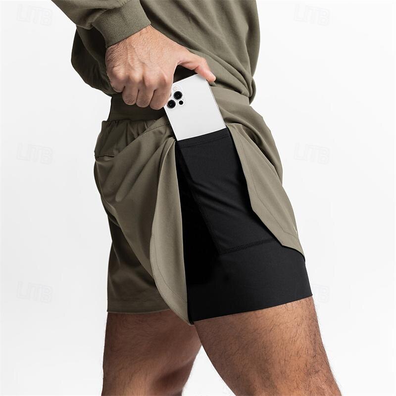 Bărbați Σορτς για τρέξιμο Pantaloni Sport de Sală Pantaloni scurți Buzunar Curea elastică Pantaloni scurți În aer liber Sporturi & Exterior De Atletism Uscare rapidă Ușor Απαλό Maraton Alergat A face 2025 - $18.99 –P8