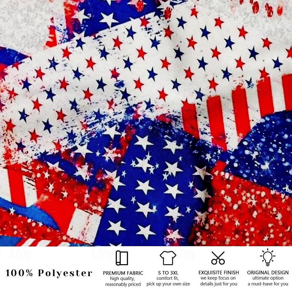 Herren Flagge Amerikanische Flagge Nationalflagge Badehosen Badeshorts Boardshorts Mittlere Taille Mode Designer Surfen Ferien Strand Tasche Kordelzug Elastischer Bund Designer Bekleidung 2025 - $19.99 –P3