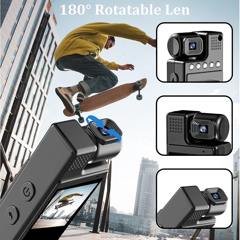 2025年 L9 WiFi アクションカメラ パータブル 録画画像と動画機能 Wi-Fi ミニ 1.3 インチ 48MP 1080p 128 GB ストリート  コレクション – $49.99 –P6