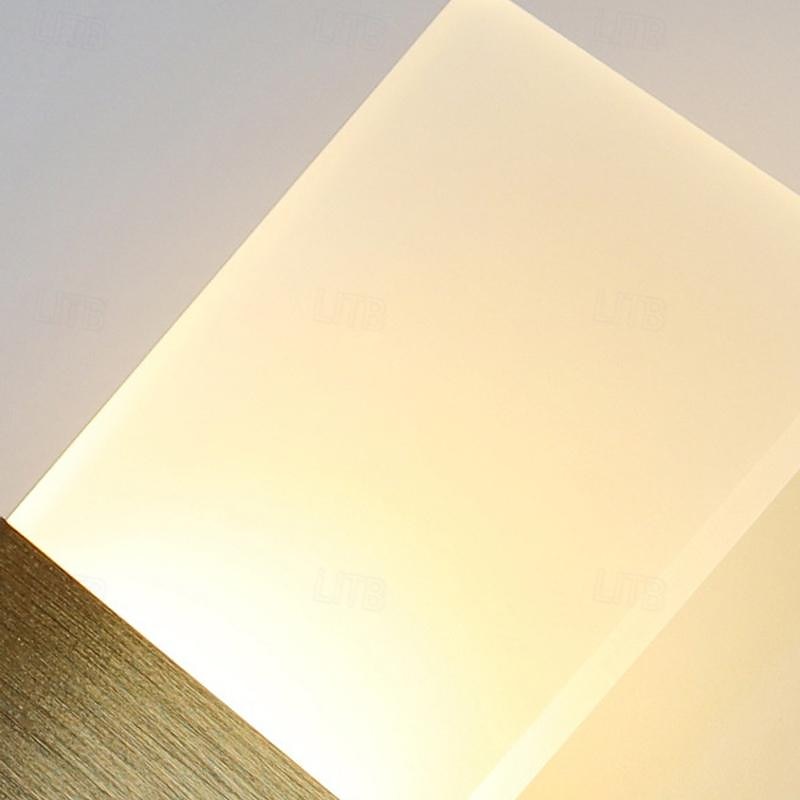 led vegglampe 2-farget lyskilde 10cm 5w akryl moderne minimalistisk ip54 innendørs dekorative hjem interiørbelysningsarmaturer for stue soverom korridor gang 85-265v 2025 - $33.99 –P10