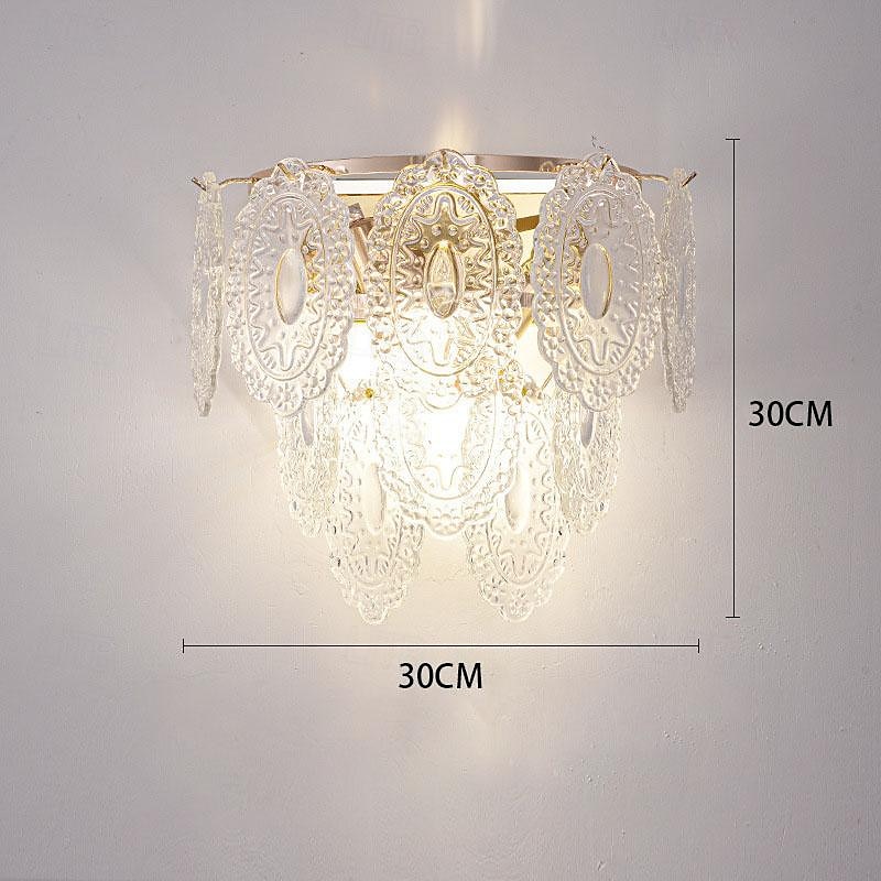 appliques murales d'intérieur à LED source de lumière 3 couleurs 30 cm 2 lumières Vienne spectre complet magnificence applique murale moderne métal verre e14 pour chambre salle de bain vanité salon de 2025 ? $141.99 –P5