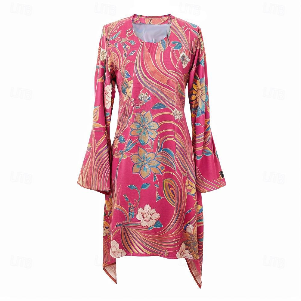 Rétro Vintage Années 1970 Déguisement Années 70 Femme Manche cloche Hippie Fleur / Floral Col en U Déguisement Femmes Halloween Carnaval Mascarade Soirée Tenue quotidienne Défilé de la Fierté Adulte de 2025 ? $23.99 –P2