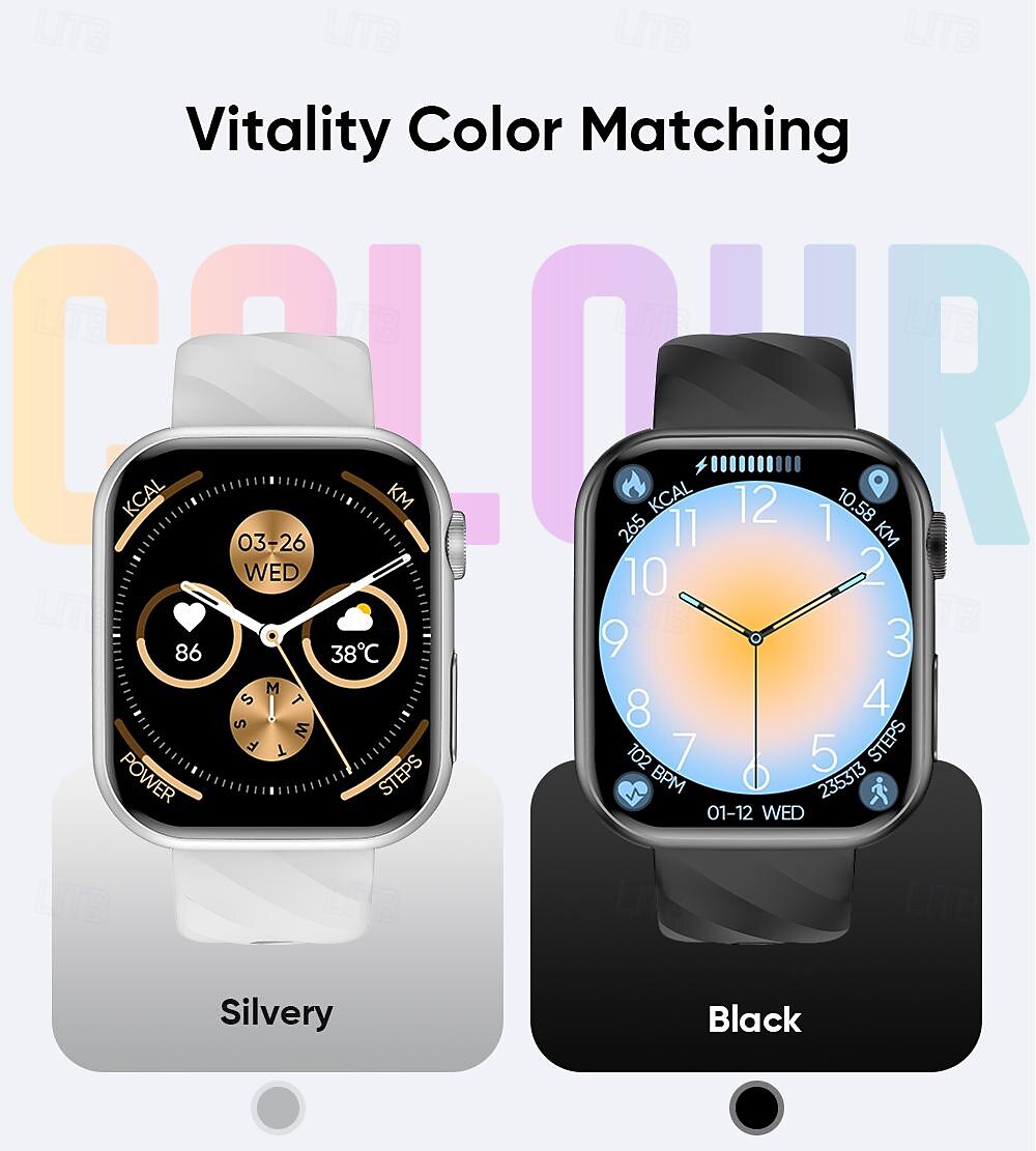 iMosi MT500 Smart Watch 1.97 inch Smartwatch Fitness Running Watch Bluetooth ECG+PPG Temperature Monitoring Pedometer Compatible with Android iOS Women Men Hands-Free Calls Waterproof Media Control 2025 - $74.99 –P15