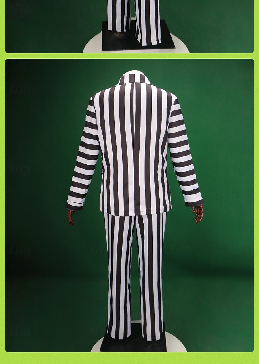 Succo di scarafaggio Halloween Abiti Completi & Blazer Beetlejuice 2 Film horror Adulti Per uomo Carnevale Performance Feste Costumi di Halloween facili Vestirsi del 2025 a $66.99 –P9