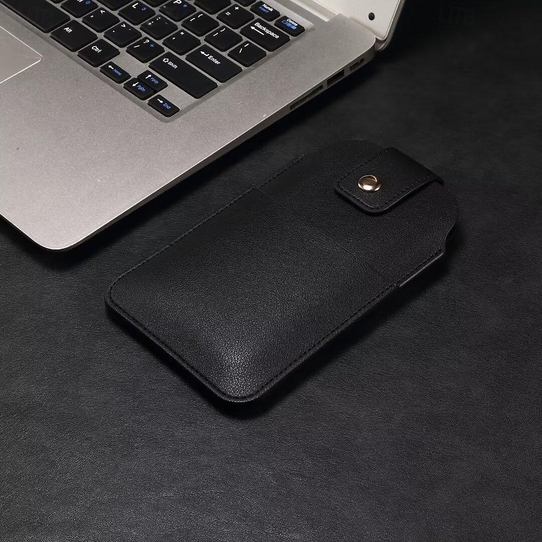 Hommes téléphone portable boucle étui ceinture taille sac accessoires pu cuir sac à main téléphone portefeuille vintage ceinture téléphone portable gaine de protection de 2025 ? $18.99 –P4